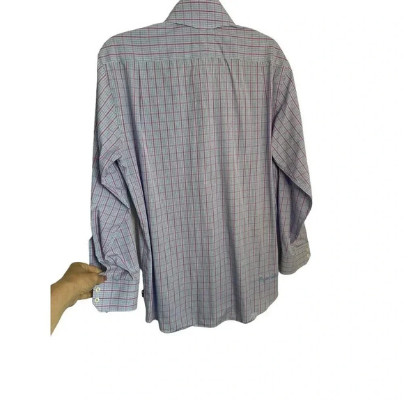 English Laundry Men's Long Sleeve Button Down Plaid Shirt Size 15.5 - Picture 4 of 13